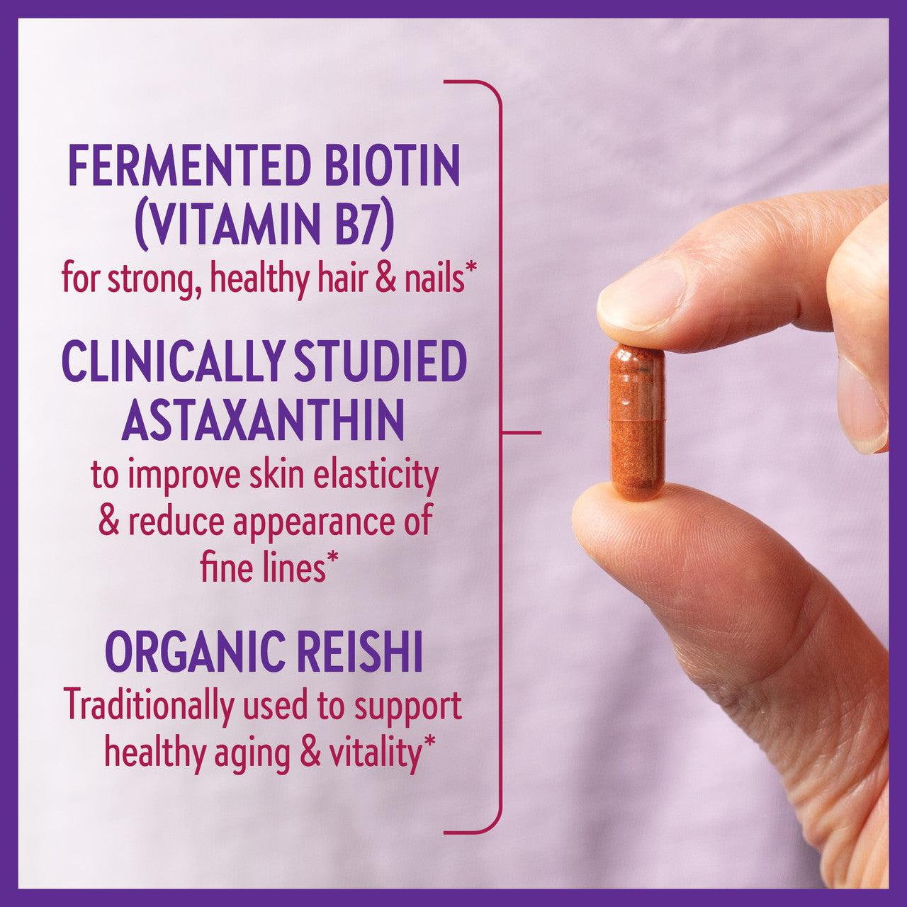 Hair, Skin & Nails: Fermented Biotin & Beauty Herbs